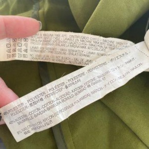 Zara Basics Green Cargo Utility Jacket SZ S - Picture 4 of 11